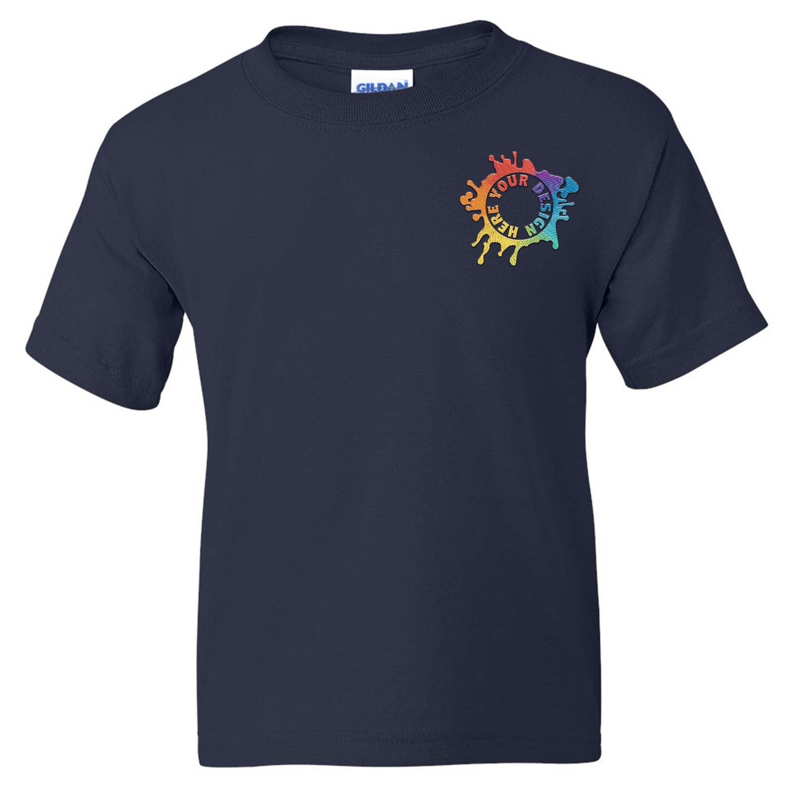 Gildan DryBlend® Youth Cotton/Polyester Blend T-Shirt Embroidery - Mato & Hash