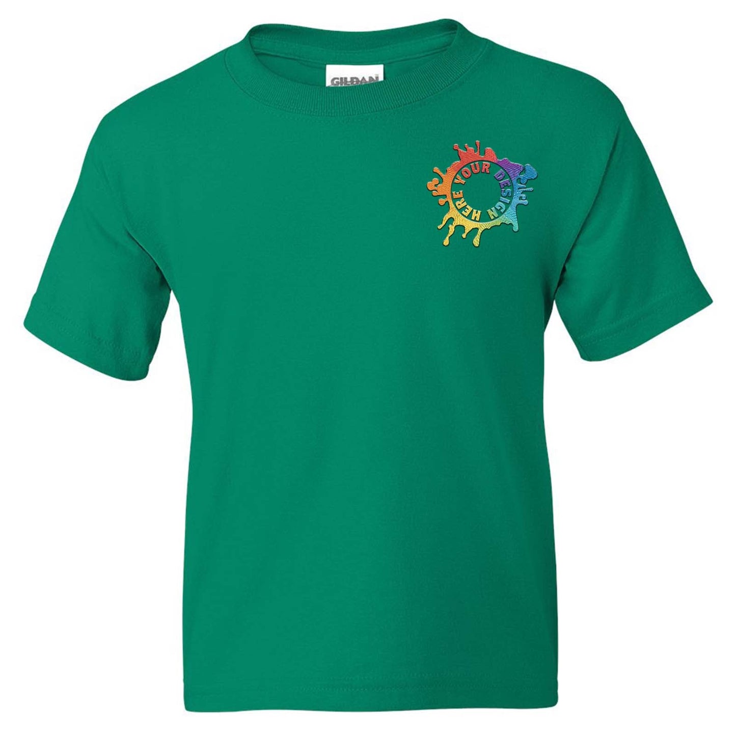 Gildan DryBlend® Youth Cotton/Polyester Blend T-Shirt Embroidery - Mato & Hash