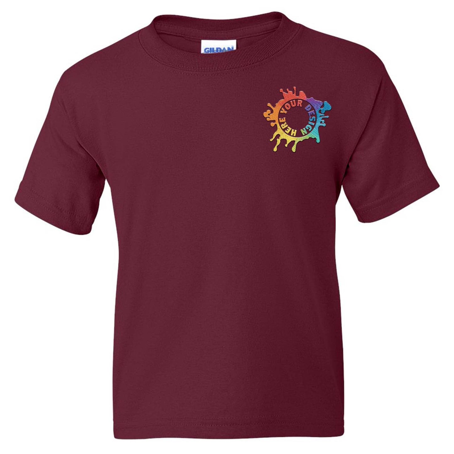 Gildan DryBlend® Youth Cotton/Polyester Blend T-Shirt Embroidery - Mato & Hash