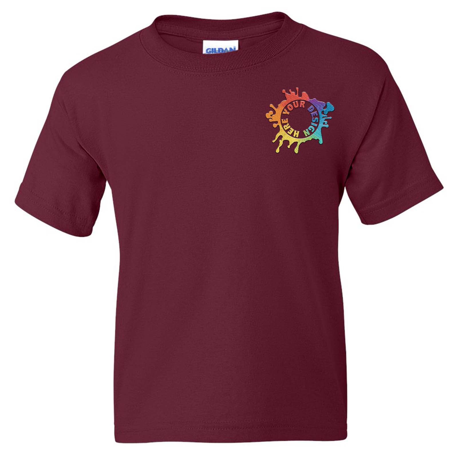 Gildan DryBlend® Youth Cotton/Polyester Blend T-Shirt Embroidery - Mato & Hash