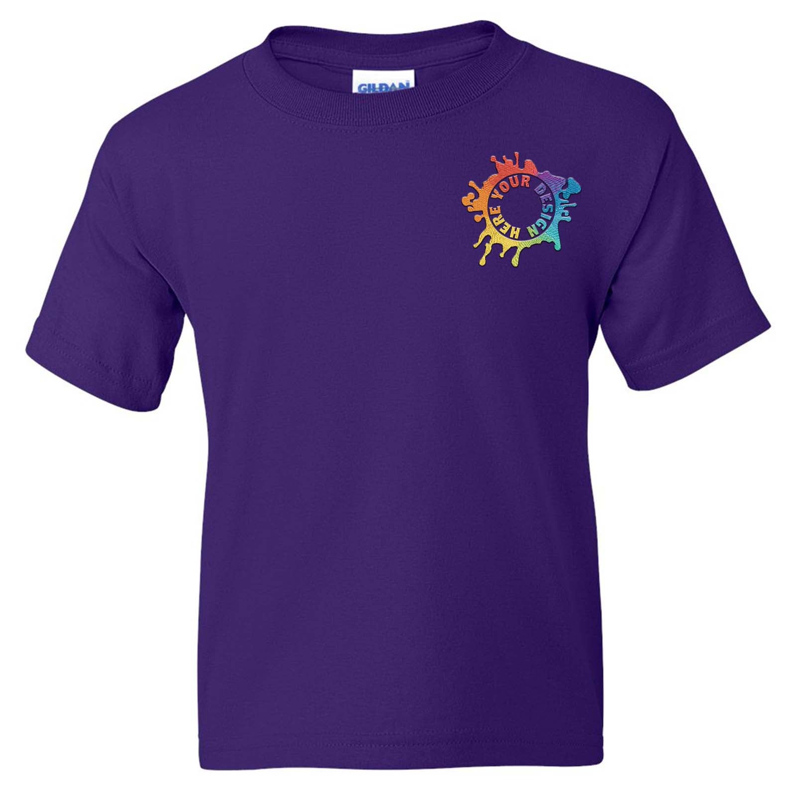 Gildan DryBlend® Youth Cotton/Polyester Blend T-Shirt Embroidery - Mato & Hash