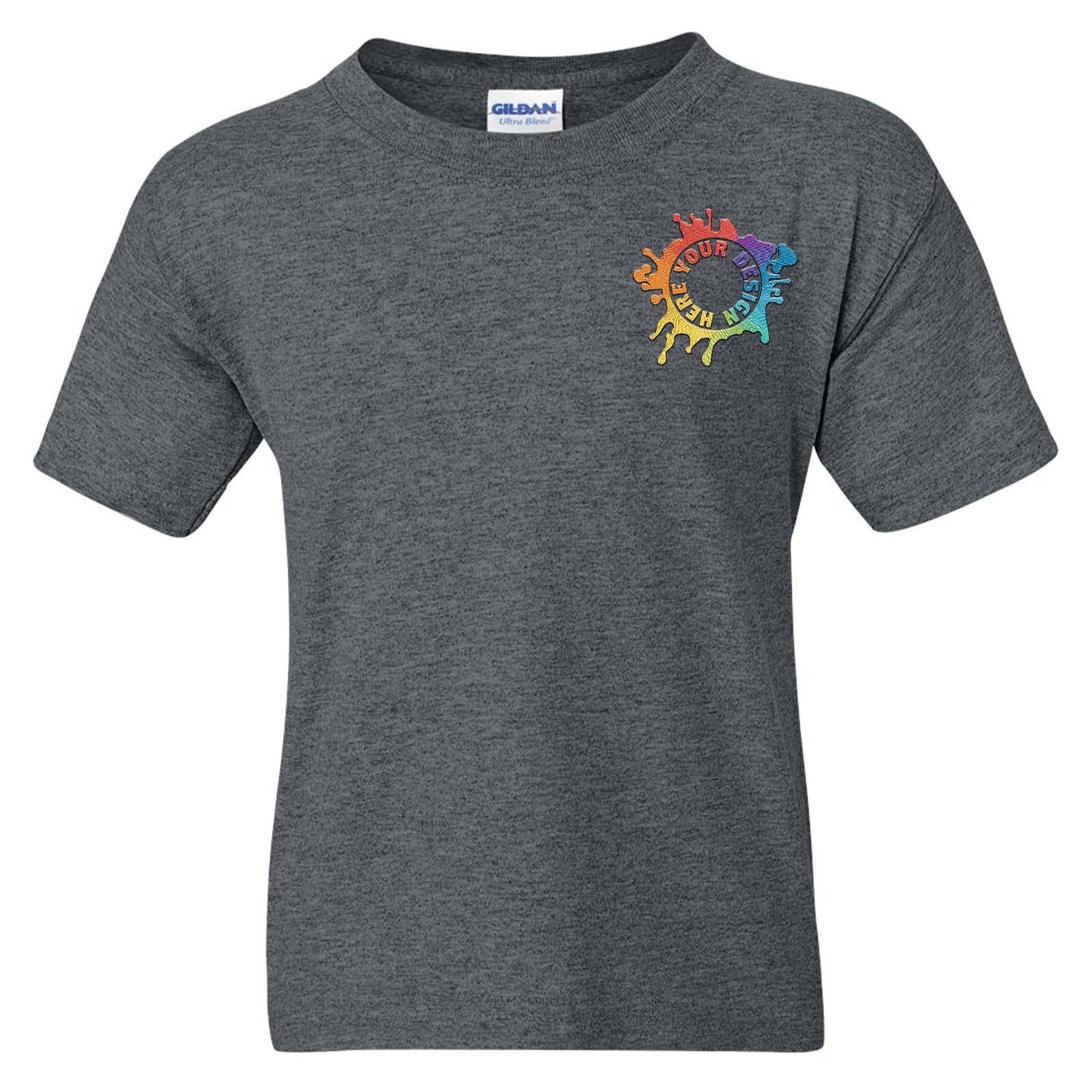 Gildan DryBlend® Youth Cotton/Polyester Blend T-Shirt Embroidery - Mato & Hash