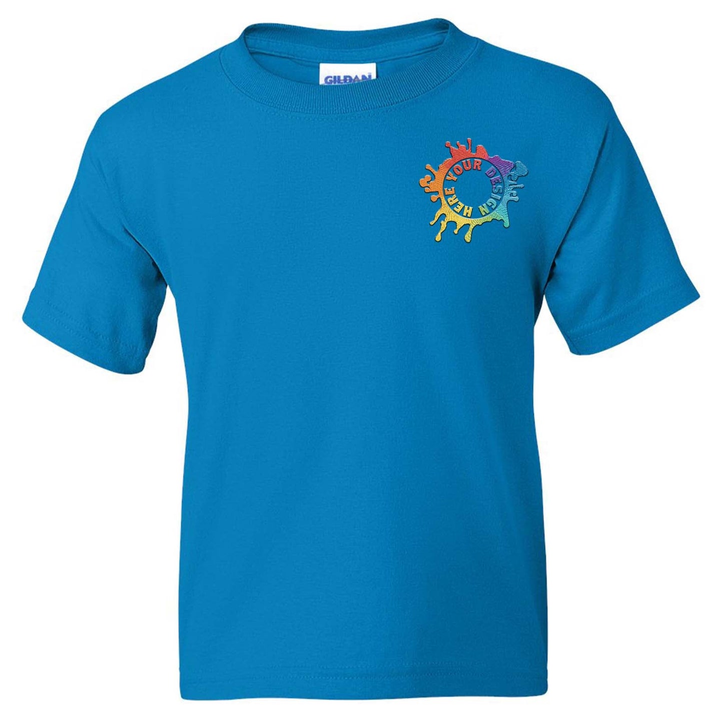 Gildan DryBlend® Youth Cotton/Polyester Blend T-Shirt Embroidery - Mato & Hash