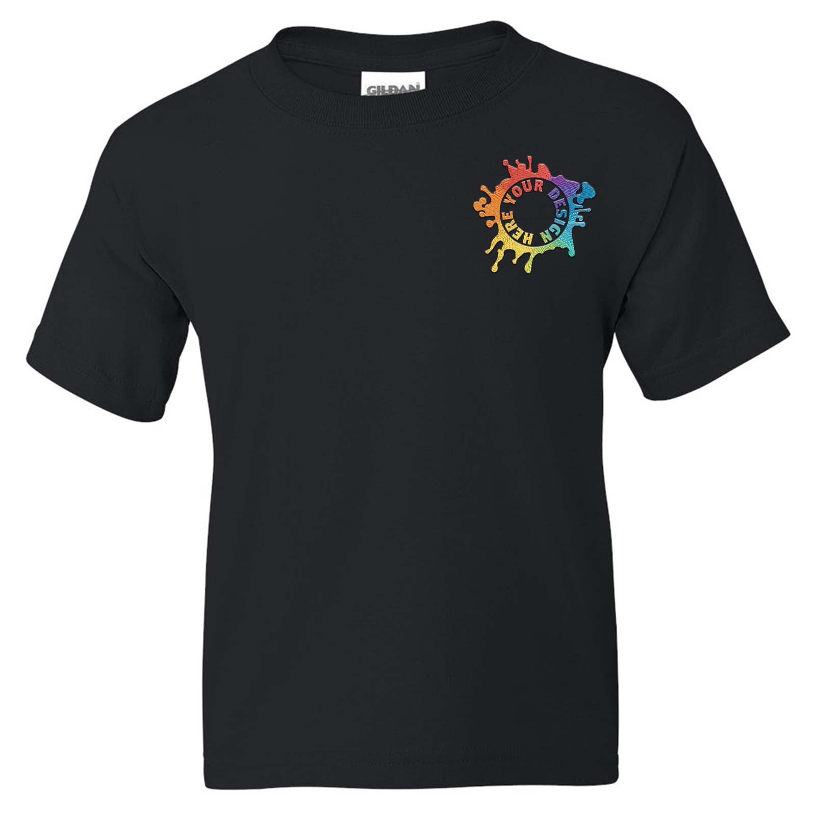 Gildan DryBlend® Youth Cotton/Polyester Blend T-Shirt Embroidery - Mato & Hash