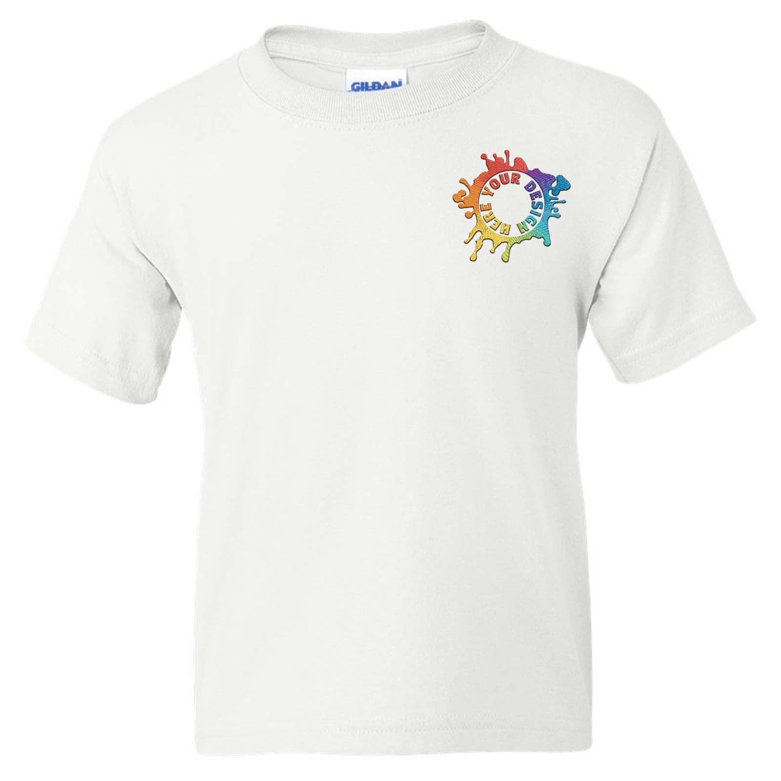 Gildan DryBlend® Youth Cotton/Polyester Blend T-Shirt Embroidery - Mato & Hash