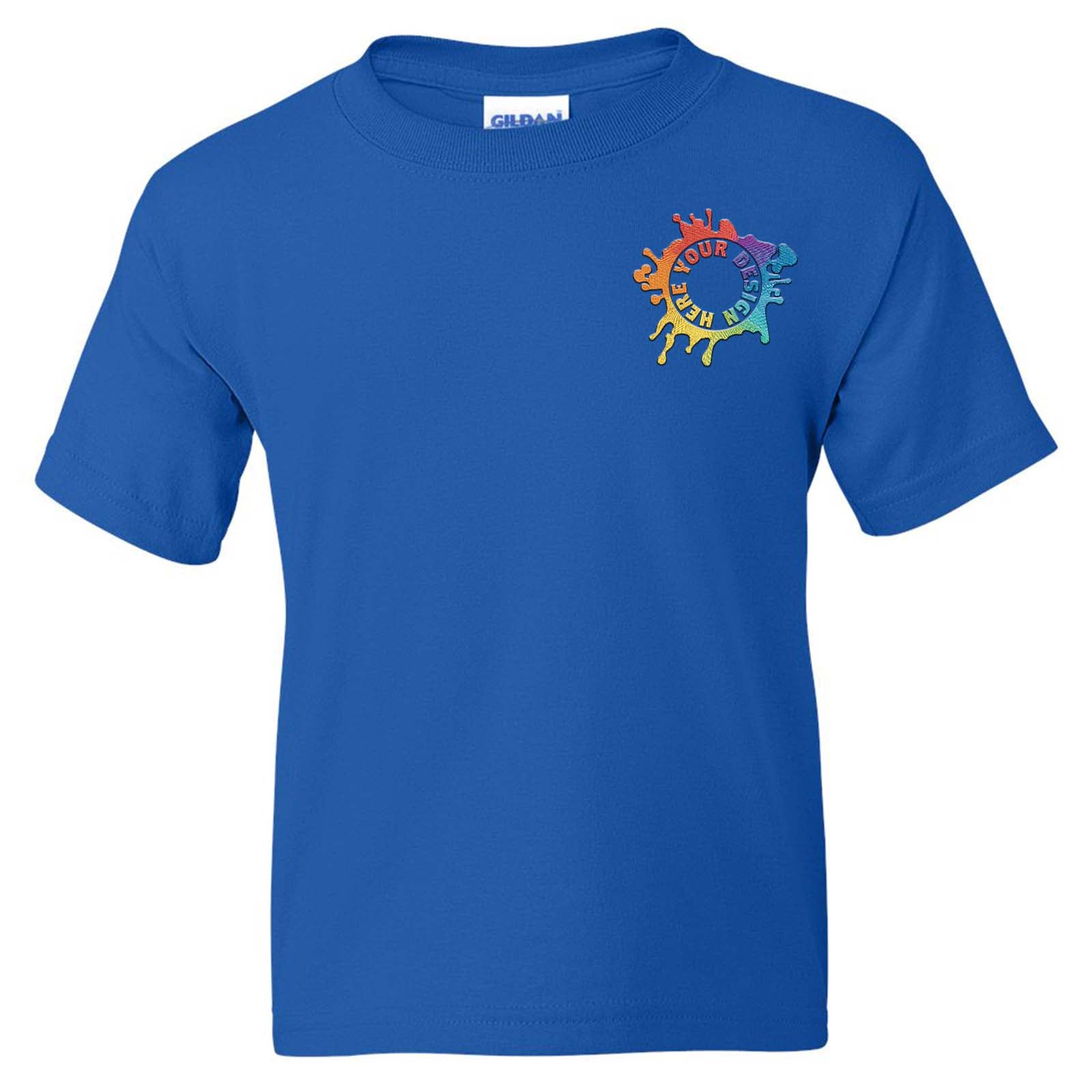 Gildan DryBlend® Youth Cotton/Polyester Blend T-Shirt Embroidery - Mato & Hash