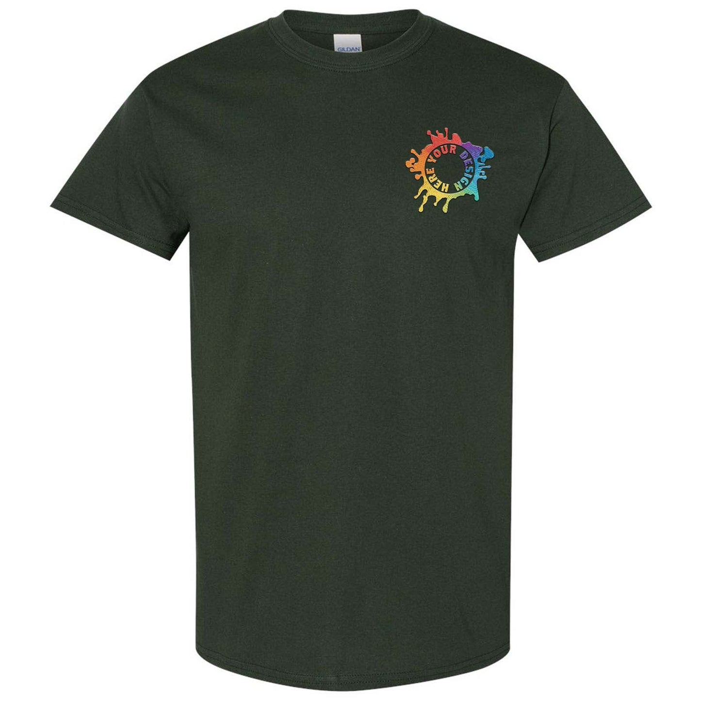 Gildan Heavy Cotton Men's T-Shirt Embroidery - Mato & Hash