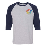 Gildan Heavy Cotton™ Raglan Three-Quarter Sleeve T-Shirt Embroidery - Mato & Hash