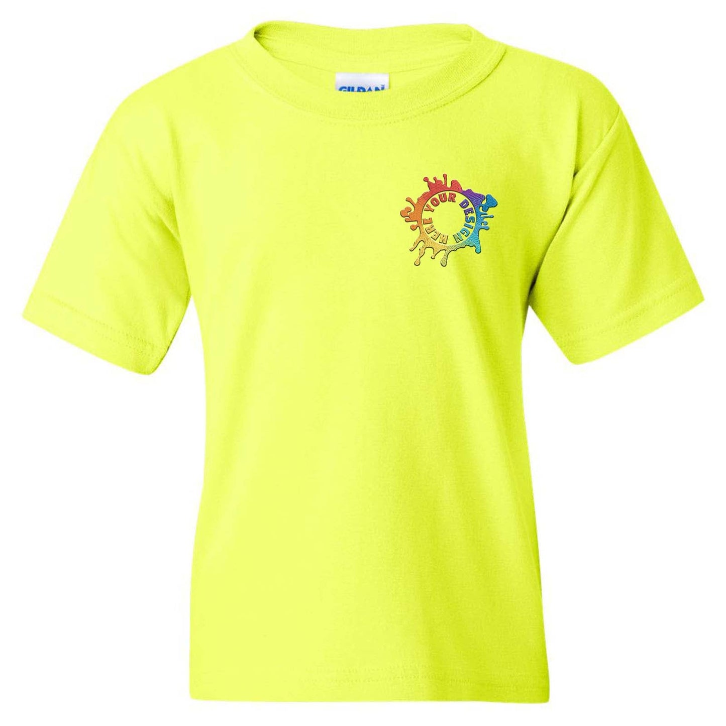 Gildan Heavy Cotton Youth Unisex T-Shirt Embroidery - Mato & Hash