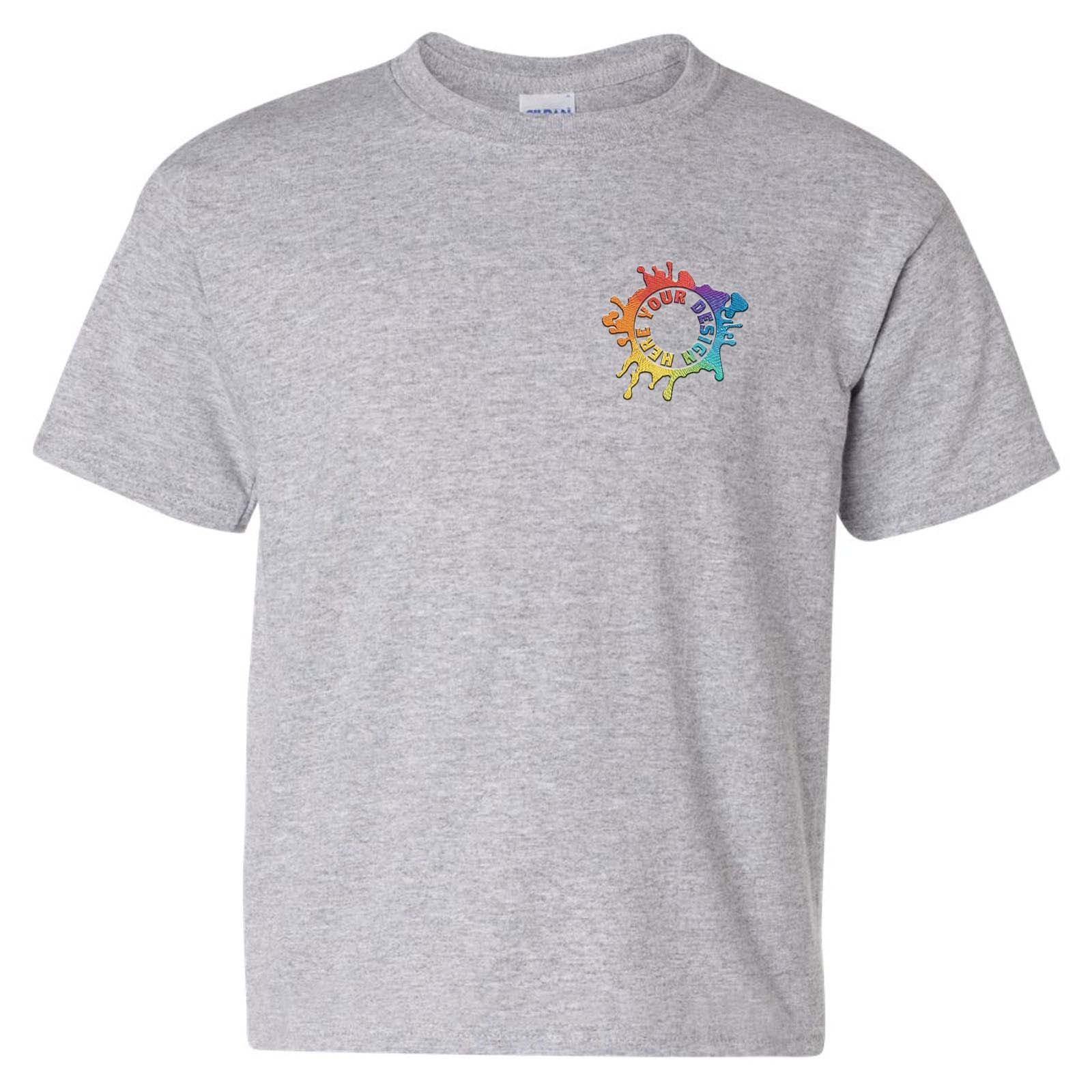 Gildan Heavy Cotton Youth Unisex T-Shirt Embroidery - Mato & Hash