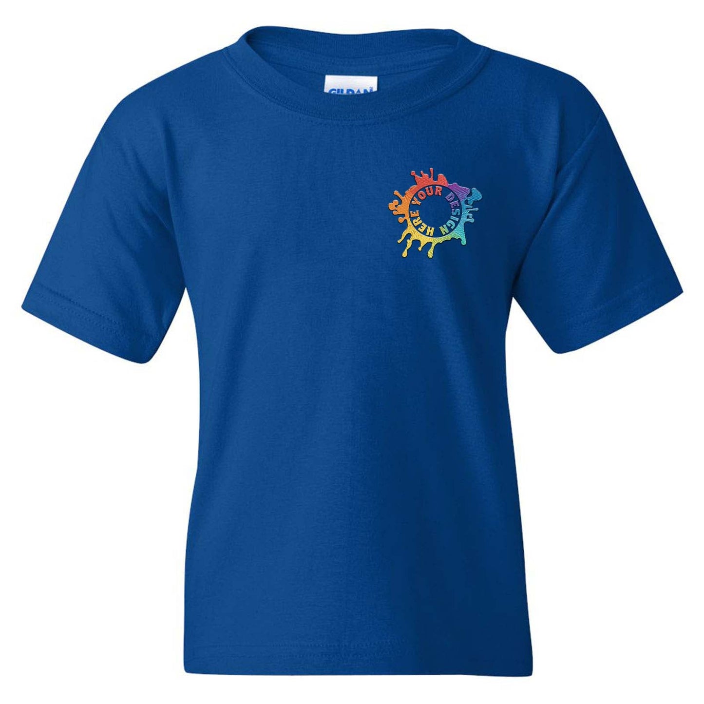 Gildan Heavy Cotton Youth Unisex T-Shirt Embroidery - Mato & Hash