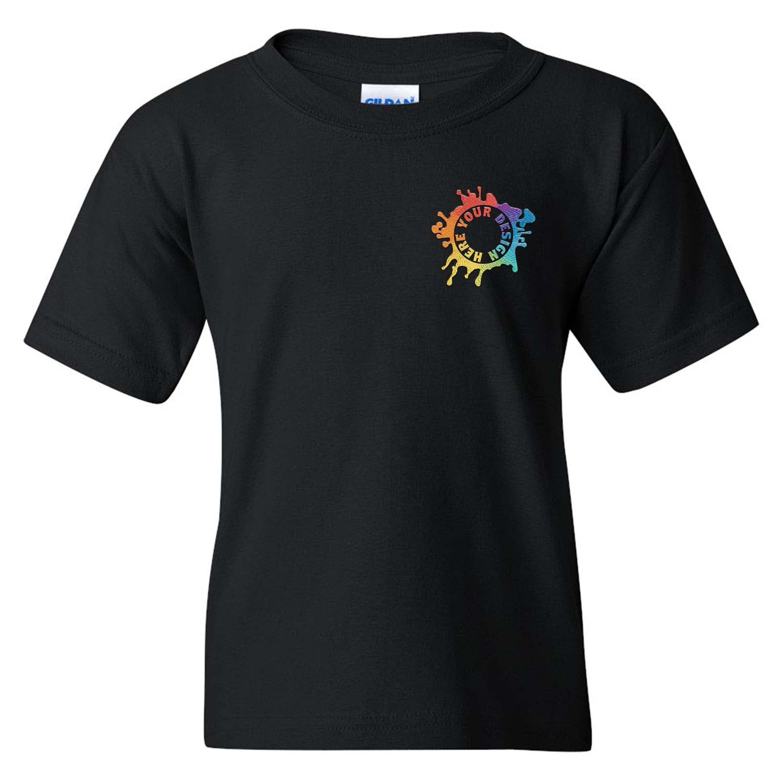 Gildan Heavy Cotton Youth Unisex T-Shirt Embroidery - Mato & Hash