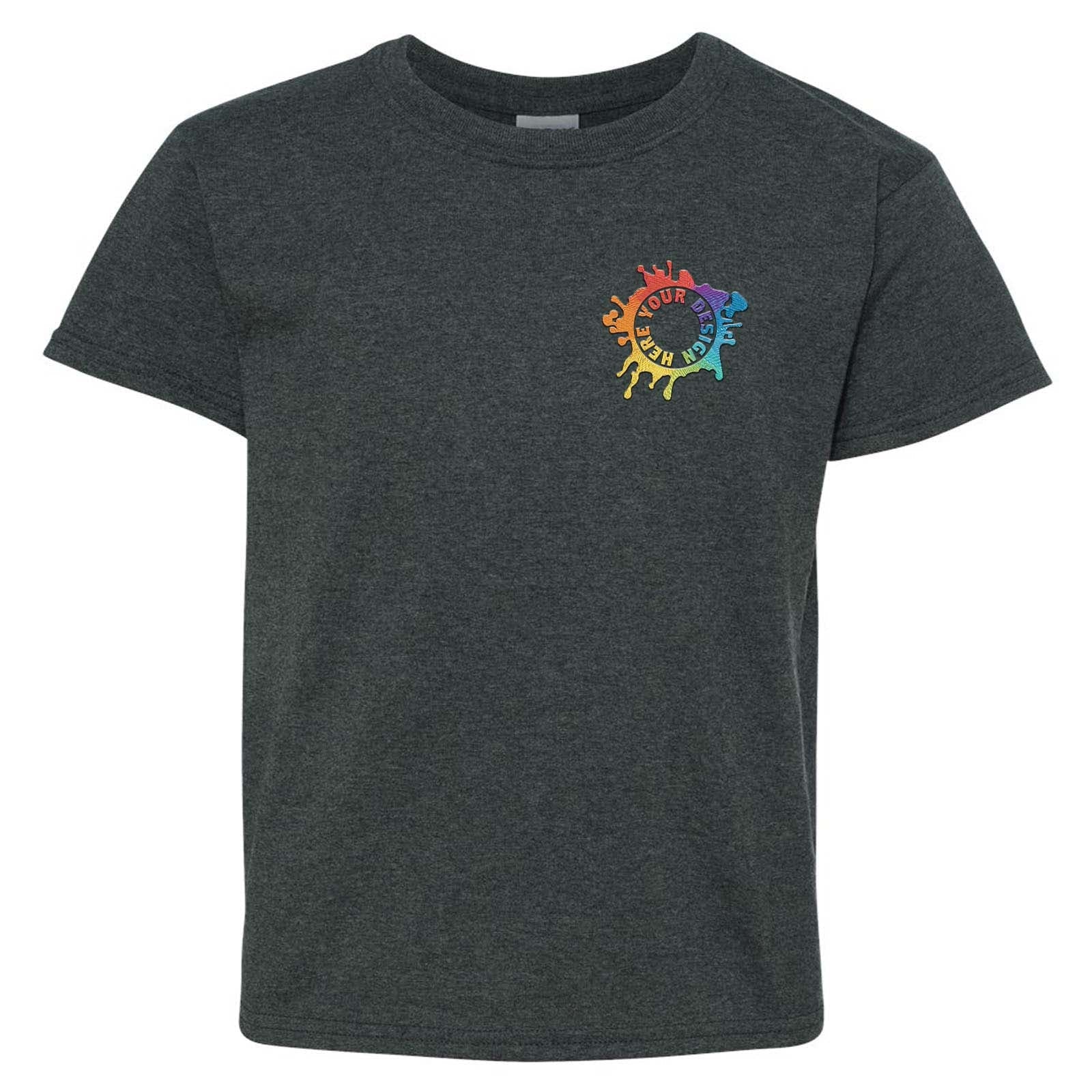 Gildan Heavy Cotton Youth Unisex T-Shirt Embroidery - Mato & Hash