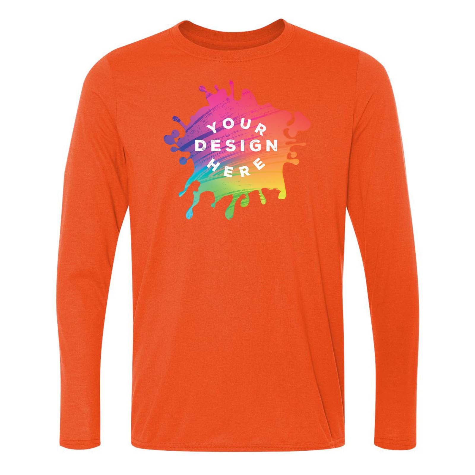 Gildan Men's Performance Polyester Long Sleeve T-Shirt - Mato & Hash