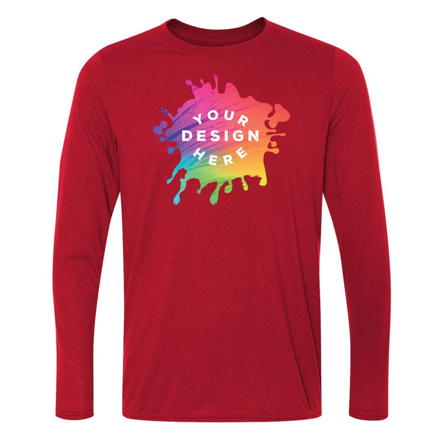 Gildan Men's Performance Polyester Long Sleeve T-Shirt - Mato & Hash