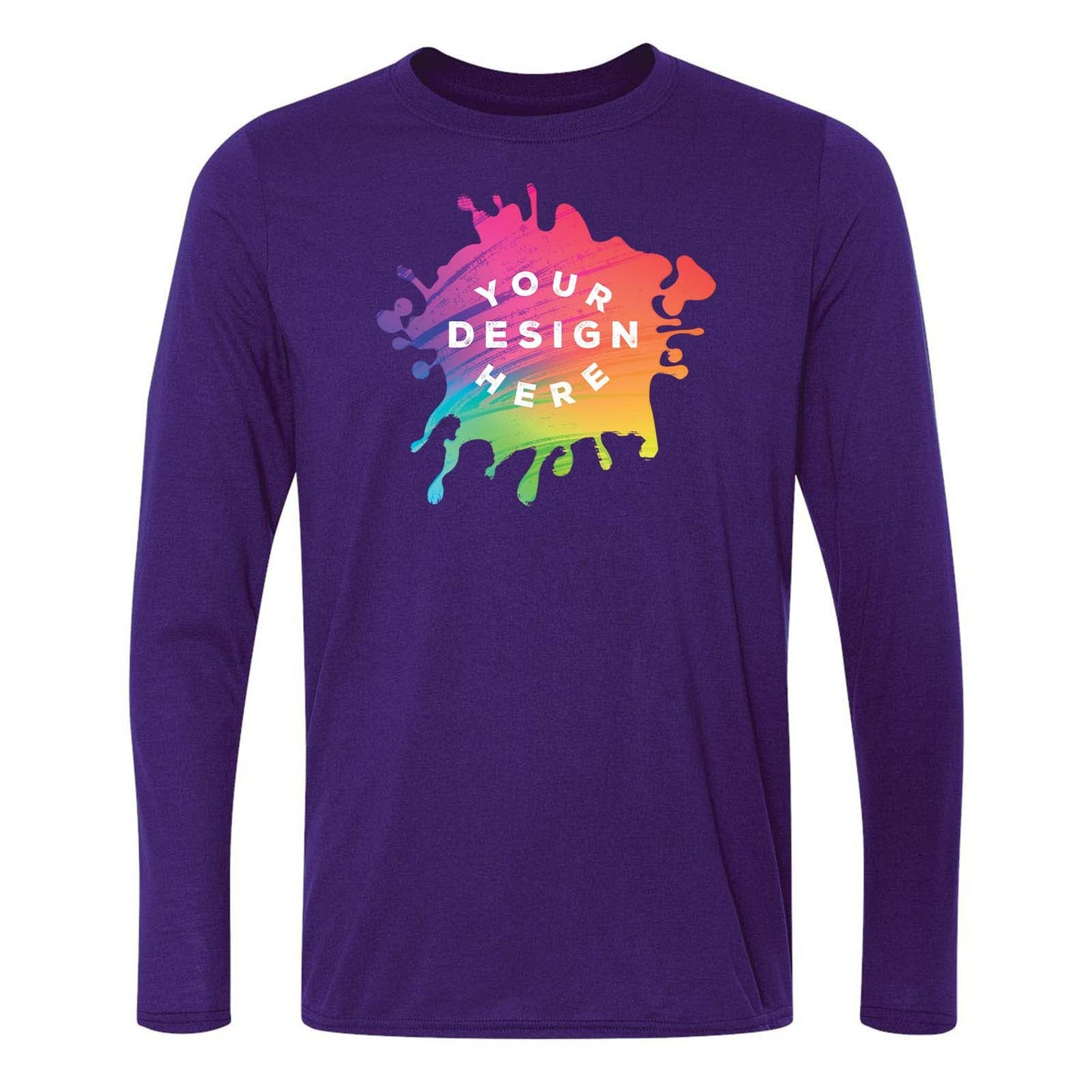 Gildan Men's Performance Polyester Long Sleeve T-Shirt - Mato & Hash