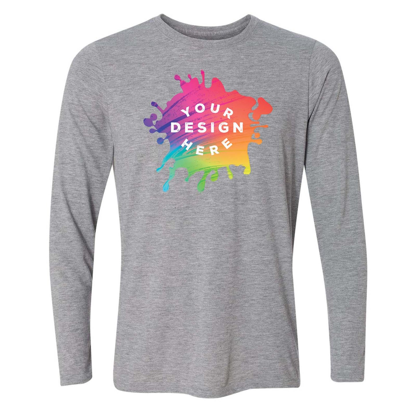 Gildan Men's Performance Polyester Long Sleeve T-Shirt - Mato & Hash