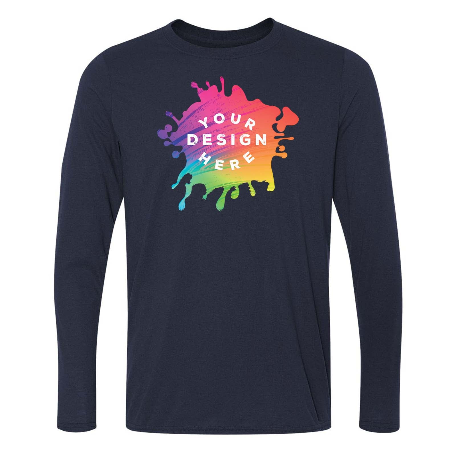 Gildan Men's Performance Polyester Long Sleeve T-Shirt - Mato & Hash