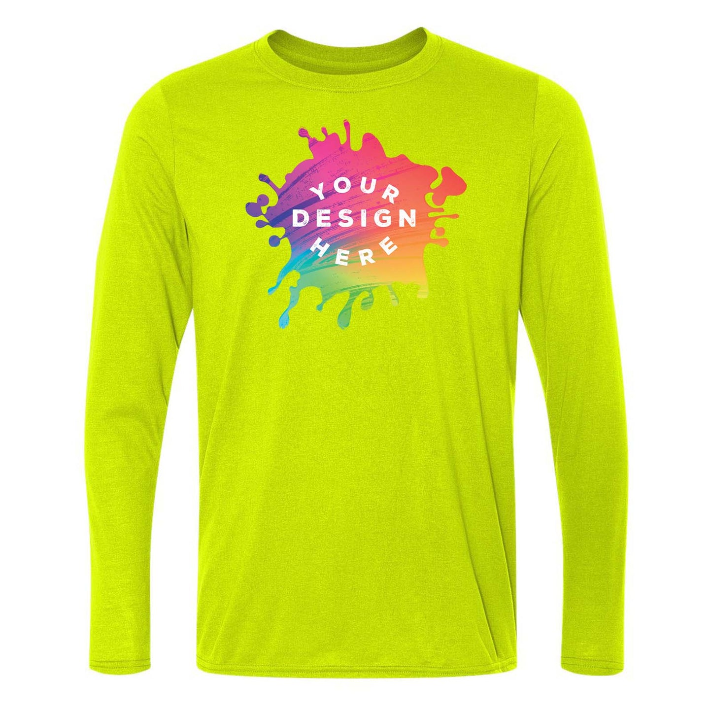 Gildan Men's Performance Polyester Long Sleeve T-Shirt - Mato & Hash