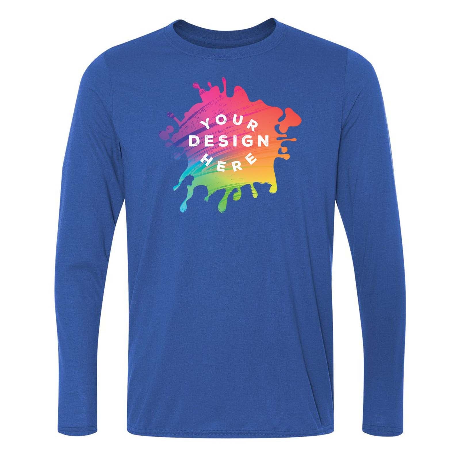 Gildan Men's Performance Polyester Long Sleeve T-Shirt - Mato & Hash