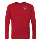 Gildan Men's Performance Polyester Long Sleeve T-Shirt Embroidery - Mato & Hash