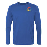 Gildan Men's Performance Polyester Long Sleeve T-Shirt Embroidery - Mato & Hash