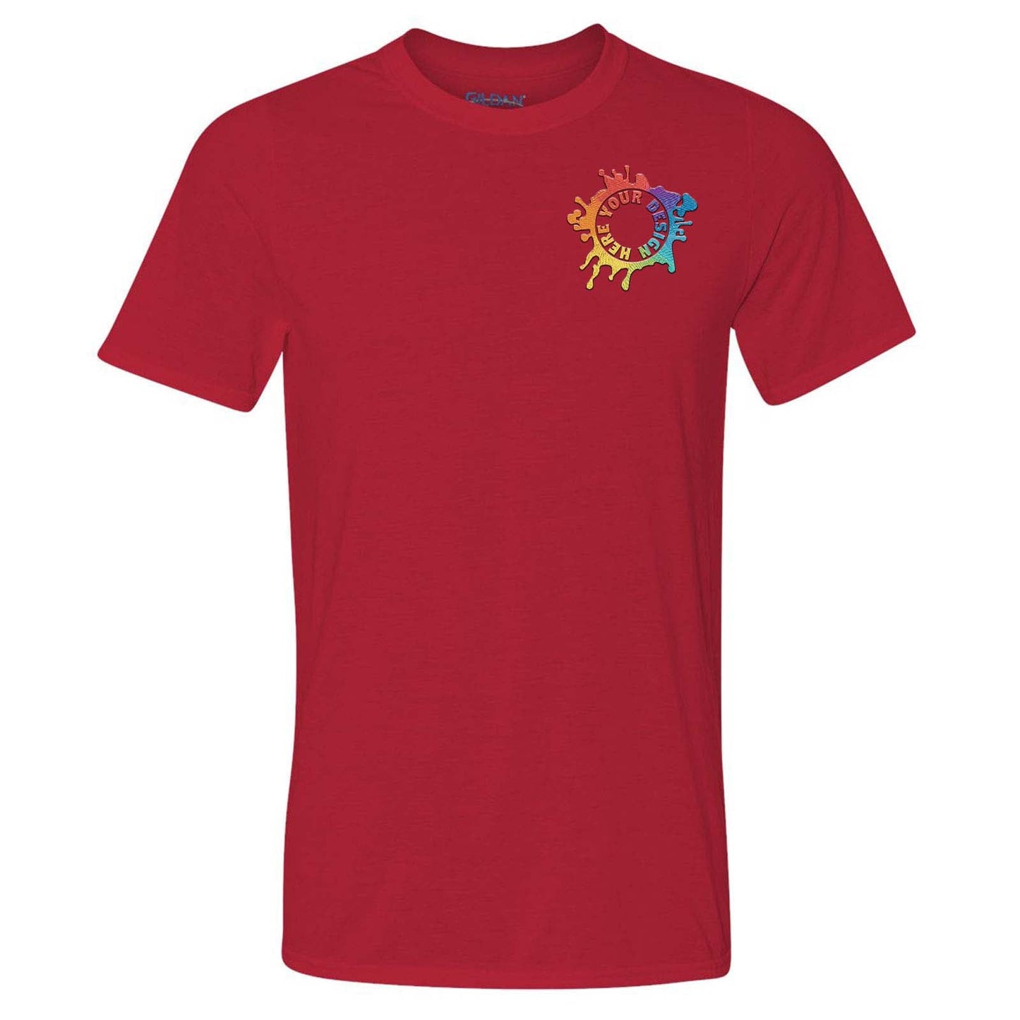 Gildan Men's Performance Polyester T-Shirt Embroidery - Mato & Hash