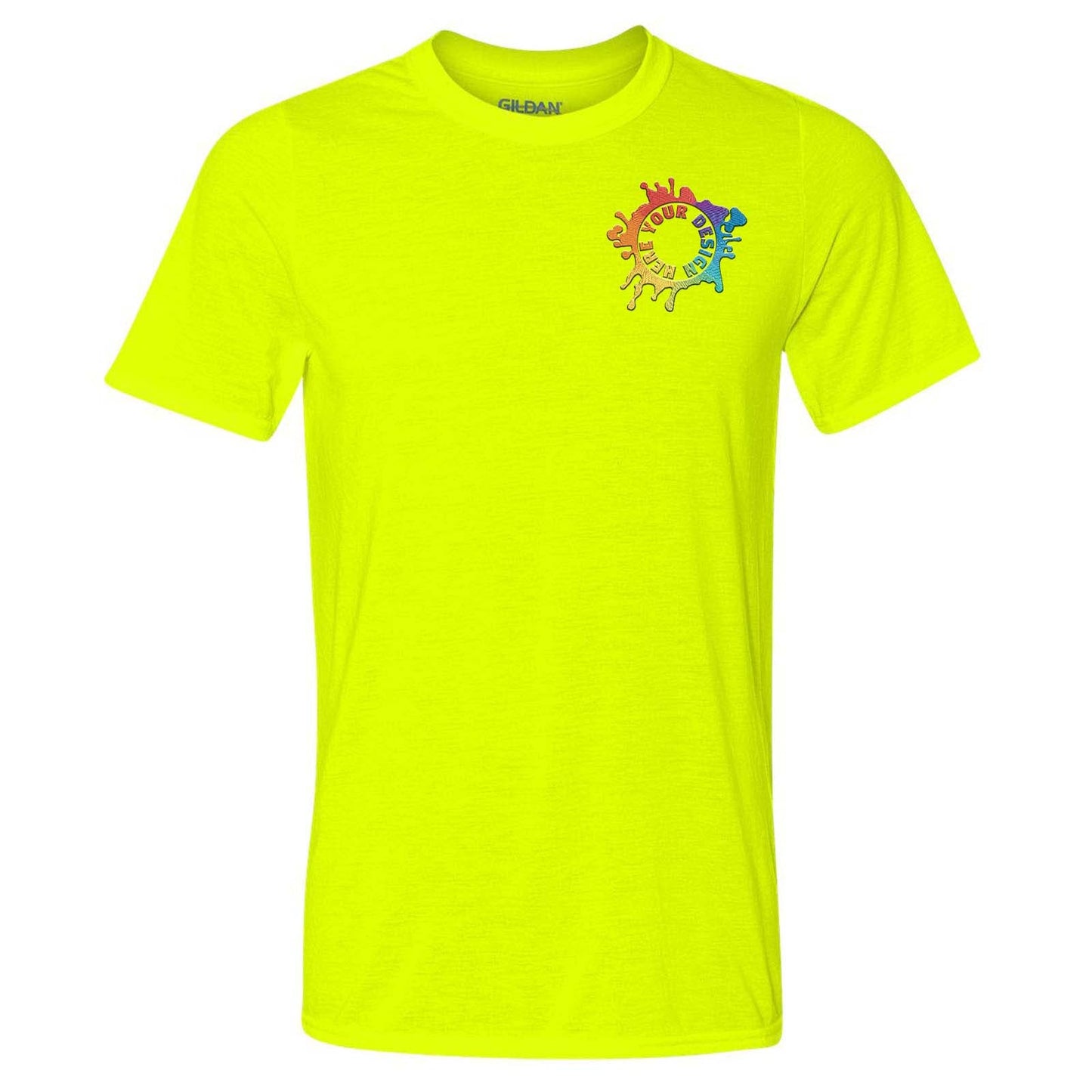 Gildan Men's Performance Polyester T-Shirt Embroidery - Mato & Hash