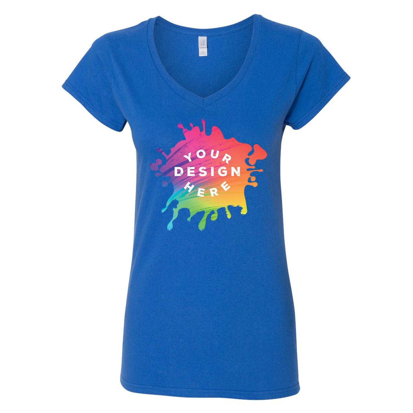 Gildan Softstyle Women's 100% Cotton V-Neck T-Shirt - Mato & Hash