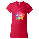 Gildan Softstyle Women's 100% Cotton V-Neck T-Shirt - Mato & Hash