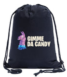 Gimme da Candy Cotton Halloween Drawstring Bag
