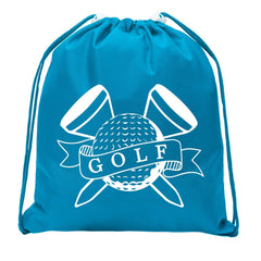 Golf Ball & Tees Mini Polyester Drawstring Bag - Mato & Hash