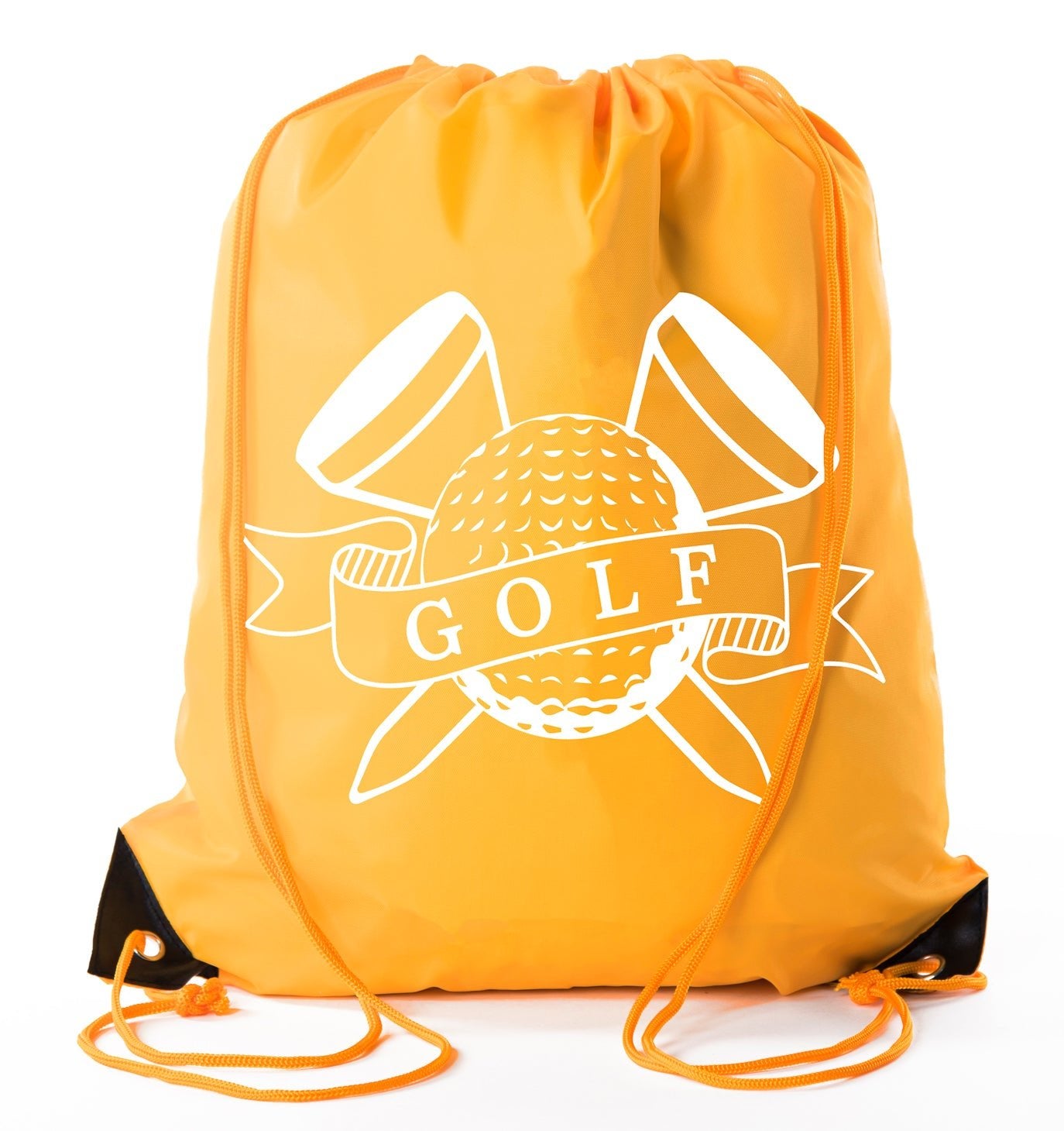 Golf Ball & Tees Polyester Drawstring Bag