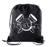 Golf Ball & Tees Polyester Drawstring Bag
