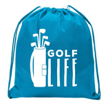 Golf Life Mini Polyester Drawstring Bag
