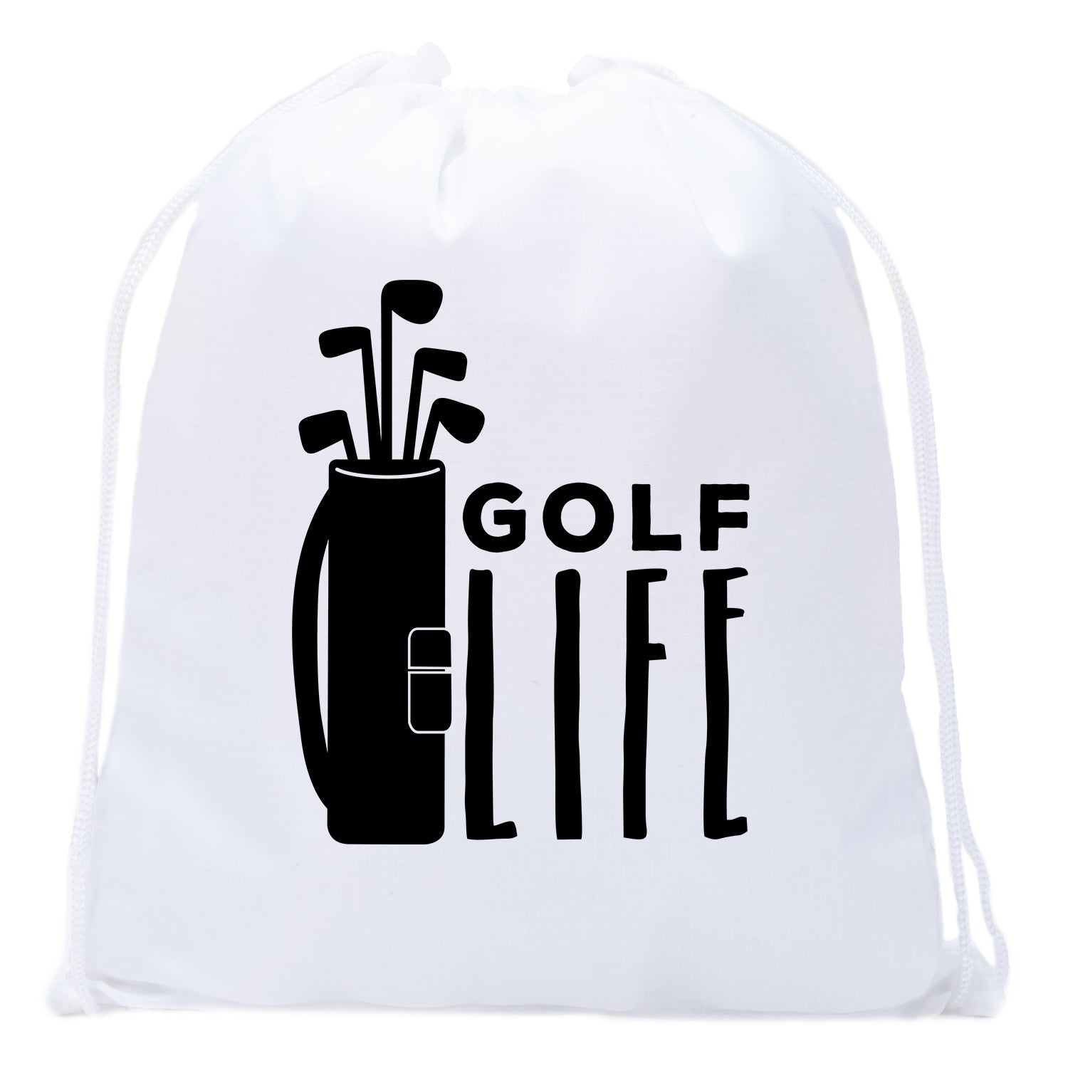 Golf Life Mini Polyester Drawstring Bag - Mato & Hash