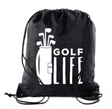 Golf Life Polyester Drawstring Bag - Mato & Hash