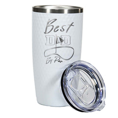 Dimpled 20oz White Golf Ringneck Tumbler