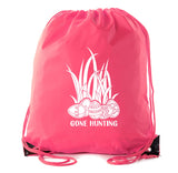 Gone Hunting Color in Easter Polyester Drawstring Bag - Mato & Hash