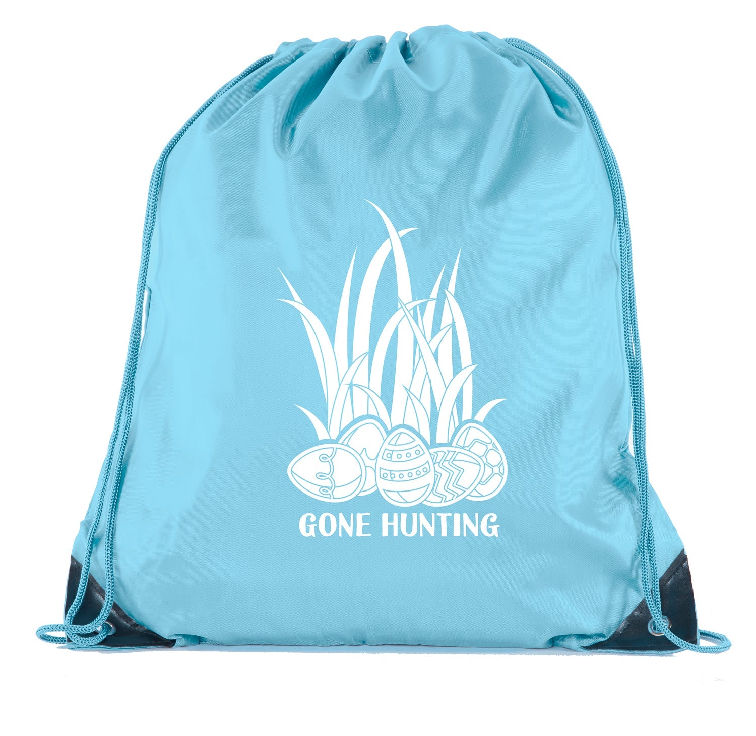 Gone Hunting Color in Easter Polyester Drawstring Bag - Mato & Hash