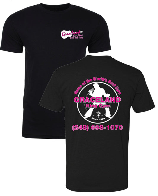 Graceland King of Gyros Black V Neck Shirt - Mato & Hash