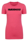 Grandma - Letterpress Text - Womens T Shirts - Mato & Hash