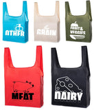 Grocery-Themed Jumbo Foldable Shopping Bag - Mato & Hash