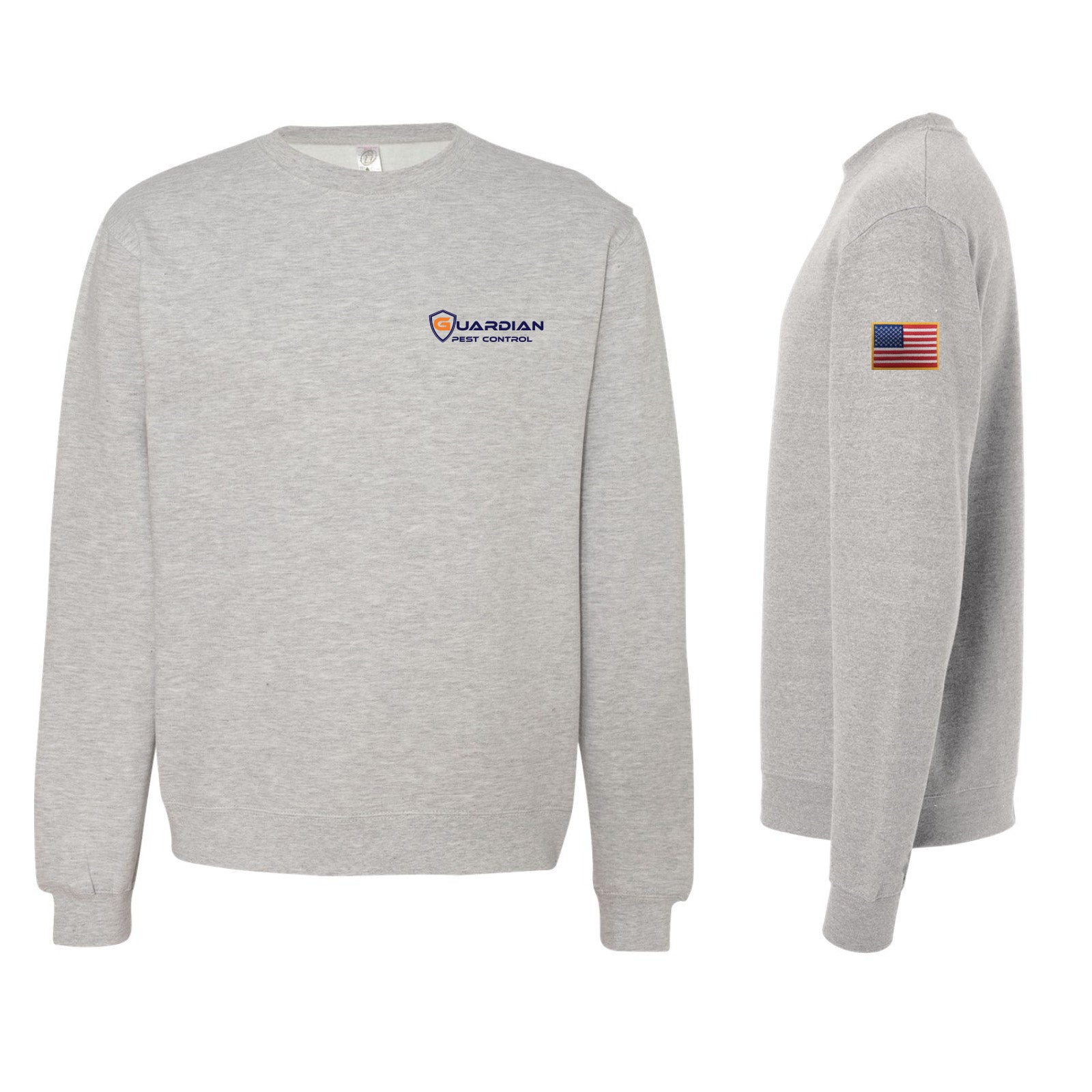 Guardian Pest Control Midweight Sweatshirt with Flag Patch - Mato & Hash