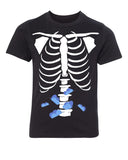 Halloween Butterflies in Skeleton Kids T Shirts