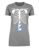 Halloween Butterflies in Skeleton Womens T Shirts - Mato & Hash