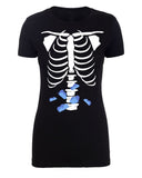 Halloween Butterflies in Skeleton Womens T Shirts