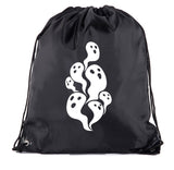 Halloween Ghost Gang Polyester Drawstring Bag