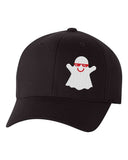 Halloween Ghost w/ Sunglasses FlexFit Hats