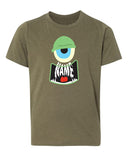 Halloween Monster Face Custom Name Kids T Shirts - Mato & Hash
